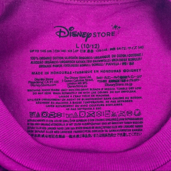 Disney Store Girls Size Large Elsa Frozen - "Let It Go" Short Sleeve T-Shirt - Picture 4 of 8